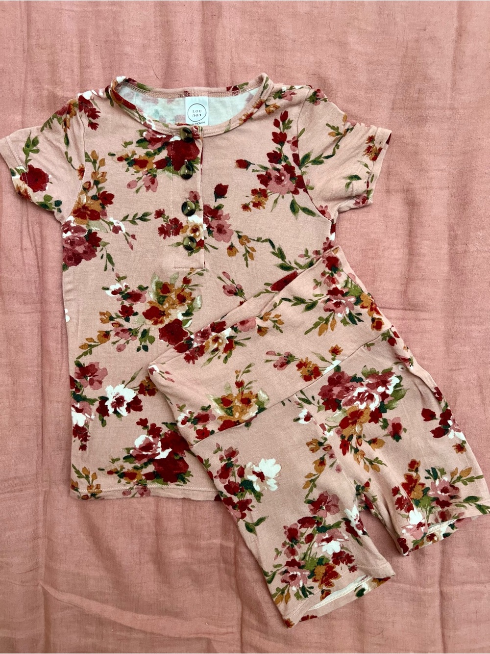 Lou Lou & Company Pink Floral Short Shortie Set - Layla